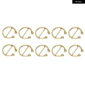 金属 トライグライド バックル スライダー 調整スカーフ 装飾 ストラップベルトバックパック靴バッグウェビング DIY アクセサリー - Gold