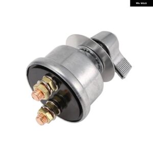 マスターバッテリー切断 スイッチ 4 AWG 1FT バッテリー ケーブルセット RV ボート ATV 用高電流バッテリーカットオフ - Silver