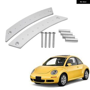 1ペア 金属 ドア パネル プルハンドルセットビートル 1998-2010 インナードアグラブプルハンドル交換 - Silver