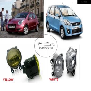 スズキ エルティガランド VITARA スイフトジムニーアルトセレリオ フォグランプ ライトフロントバンパー ランプライト - White-2pcs