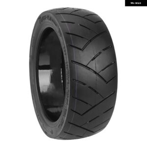 80/55-7.0 10.5X3.0 ロードチューブ レスタイヤ P65D ノーパンクタイヤ ロードチューブ レスタイヤ - Black B