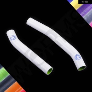 スズキ シリコン ラジエーター ホース パイプ キット LTR 450 QUADRACER 2006-2018 2007-17 - WHITE