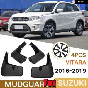 スズキ 4個 VITARA 2005-2019 マッドガード フェンダーマッド フラップ ガードスプラッシュ マッドガード フェンダーマッド フラ - 2016-2019