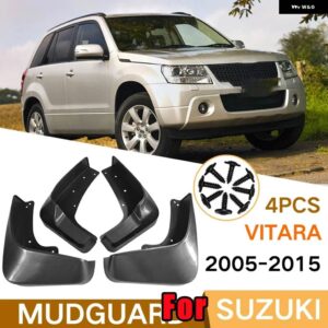 スズキ 4個 VITARA 2005-2019 マッドガード フェンダーマッド フラップ ガードスプラッシュ マッドガード フェンダーマッド フラ - 2005-2015