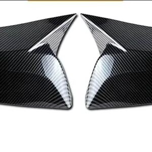 シボレー ABS カーボン/ブラックサイドドアバックミラー カバー トリム モールディング マリブ XL 2016 - 2021 - Carbon Fiber