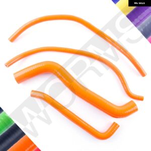 スズキ 2008-2009 750 GSXR600 GSXR750 シリコン 冷却液 ラジエーター パイプ キット セット - Orange