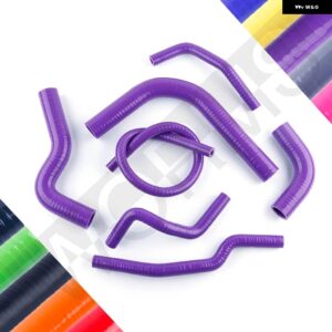 スズキ サムライ 1.3L 1986-1995 シリコン ラジエーター 冷却液 ホースキット 1987-94 - Purple