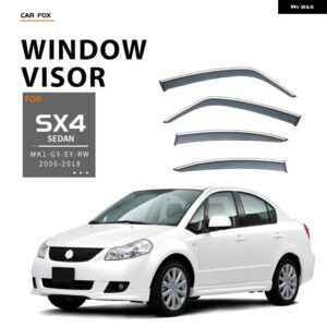 スズキ ウィンドウバイザー SX4 S-CROSS 06-2024 アクセサリーウェザーシールドウィンドレインガードアクセサリーブライトストリップ - SX4 sedan
