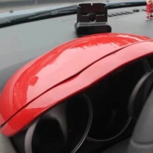 シボレー クルーズ 2009-2014 2015 アクセサリーカーボン スタイル 室内 装飾 ABS ステッカー インパネカバー - red