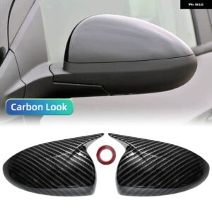シボレー アベオ ソニック 2011-2014 バック ミラー ケースカバー カーボンパターン ブラックカバー - Carbon Look