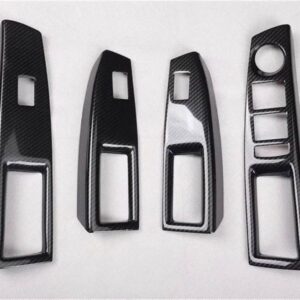 シボレー クルーズ 2009-2014 2015 アクセサリーカーボン スタイル 室内 装飾 ABS ステッカー WINDOWS コントロール - Carbon fiber pattern