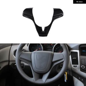 シボレー クルーズ 2009-14 ABS カーボン スタイル アクセサリー室内 装飾 トリム ステッカー - TypeB steering wheel