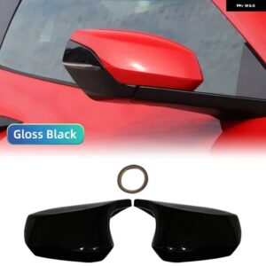 シボレー ペアバック ミラー サイド ミラー トリム カバー コルベット C8 2020-2023 カーアクセサリー カーボンルック - Gloss Black