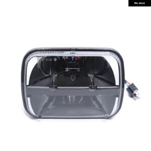 スクエア 5X7 6X7インチ LEDプロジェクター ヘッドライト ウィンカーDRL付き ジープ ラングラー YJ チェロキー XJ トヨタ タコマ ヘッドランプ - Type 1