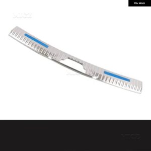 カーアクセサリー ジャガー I-PACE 2018-2022 ピュアエレクトリック リア バンパー プロテクター シル トランク トレッドプレート トリム バンパー - Silver Brushed B