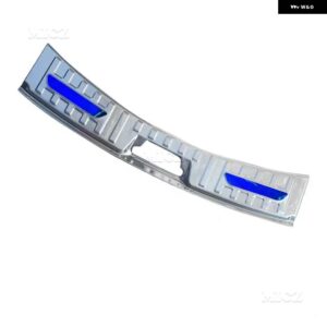 カーアクセサリー ジャガー E-PACE 2018-2024 リア バンパー プロテクター シル トランク トレッドプレート トリム バンパー プロテクション - Silver Brushed A