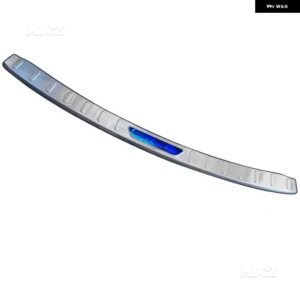 カーアクセサリー ジャガー E-PACE 2018-2024 リア バンパー プロテクター シル トランク トレッドプレート トリム バンパー プロテクション - Silver Brushed B