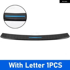 カーアクセサリー BMW X1 F49 F48 2016-2022 リア バンパー プロテクター シル トランク リアガード トレッドプレート カバー トリム - Black brushed B