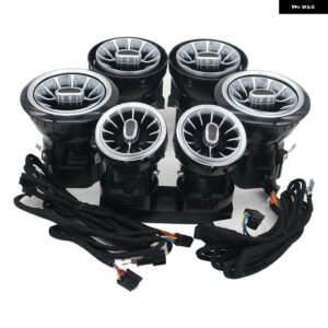 8/64 カラー アンビエントライト LEDベント メルセデス ベンツ G クラス W464 W463 W463A G63 G550 G500 タービンシェイプ エア アウトレット ノズル 交換 - Front Rear Vents