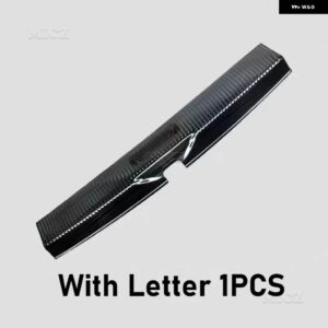 カーアクセサリー VW マルチバン T5/T6 2019-2023 リア スタイリング リアドア バンパー プロテクター シルプレート/ トランク トレッドプレート トリム - Black brushed B