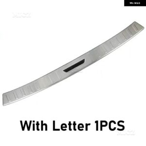 カーアクセサリー VW マルチバン T5/T6 2019-2023 リア スタイリング リアドア バンパー プロテクター シルプレート/ トランク トレッドプレート トリム - Silver Brushed C