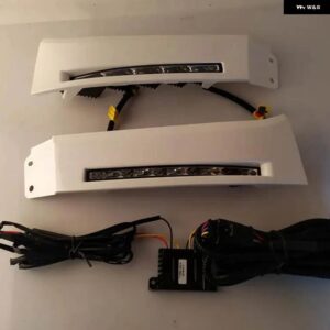 トヨタ タンドラ 2007-2013 セコイア 2008年以降用 2個セット フロント バンパー ライト 12V LED デイタイム ランニングライト DRL フォグランプ - A Style