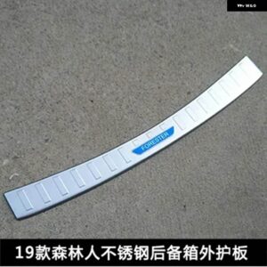 ドアシル スカッフプレート ウェルカムペダル スカッフプレート /ドアシル リア バンパー プロテクター シル カー スタイリング スバル フォレスター - A silver