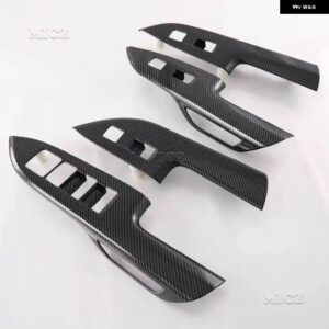 レクサス NX 250 350 350H 450H+ 2022 2023 2024 カーボン ABS カーウィンドウ コントロール パネル ガラスリフター スイッチ トリム オート スタイリング - LHD Carbon