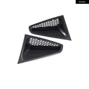 NIO ET5 EVアクセサリー カーボンABS製 フロント バンパー サイドエアインテークベント アウトレット カバー プロテクター トリム ステッカー スタイリング - Carbon B