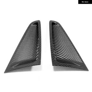 NIO ET5 EVアクセサリー カーボンABS製 フロント バンパー サイドエアインテークベント アウトレット カバー プロテクター トリム ステッカー スタイリング - Carbon A