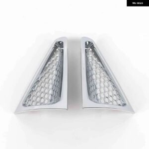 NIO ET5 EVアクセサリー カーボンABS製 フロント バンパー サイドエアインテークベント アウトレット カバー プロテクター トリム ステッカー スタイリング - Silver B