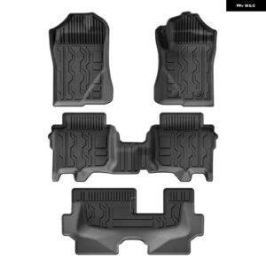 フォード エベレスト 2022-2024 車用 トランク マット TPE フットマット 全ウェザー型 滑り止め リア トランク マット カーゴライナー 汚れ防止 パッド - Floor Mat