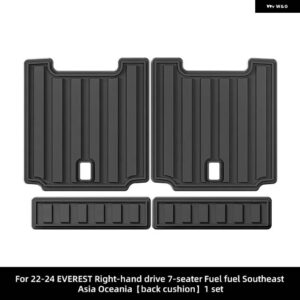 フォード エベレスト 2022-2024 車用 トランク マット TPE フットマット 全ウェザー型 滑り止め リア トランク マット カーゴライナー 汚れ防止 パッド - Seat Back Pad