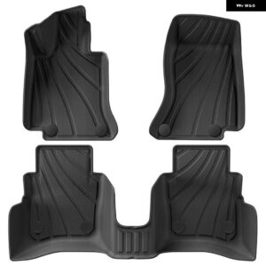 ベンツ E クラス 2024 2025 TPE 3D カーフロアマット トランク パッド 防水 左ラダー - 3PCS Floor Mat