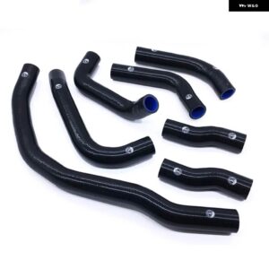 シリコン ラジエーター ホースキット 三菱 ランチア デルタ インテグラ ーレ 16V MKII 7個 - k8-76 black