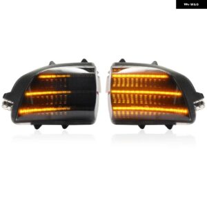 シーケンシャルLEDサイドミラー ウィンカー ボルボ XC70 MK3 2008-2016 XC90 MK1 LCI 2007-2014 ダイナミックウィンカー インジケーター ランプ - Smoked Lens