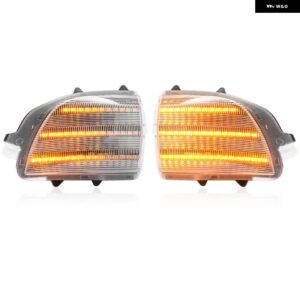 シーケンシャルLEDサイドミラー ウィンカー ボルボ XC70 MK3 2008-2016 XC90 MK1 LCI 2007-2014 ダイナミックウィンカー インジケーター ランプ - Clear Lens