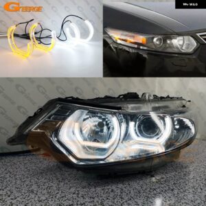 ホンダ ACCORD VIII ACURA TSX CU CW 超高輝度デイライトウィンカー DTM M4 スタイル LEDエンジェルアイキット ハローリング - White Only