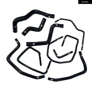 シリコン ラジエーター クーラントヒーターホースフィット+バキュームホースキット マツダ RX8 RX-8 13B-MSP 2003-2008 - K8-017-004 Black