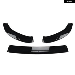 車用フロント バンパー スポイラー チンリップ アンダースプリッター ディフューザー デフレクター ガードカバー VW フォルクスワーゲン ゴルフ MK7 GTI R - Glossy Black