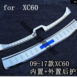 ステンレス リア バンパー プロテクター シル トランク トレッドプレート トリム VOLVO XC60 2009 2010 2011~2017 カーアクセサリー - 3