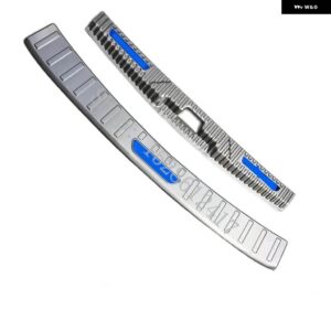 フォード フォーカス ハンティングエディション 2021~2023 カーアクセサリー リア バンパー プロテクター シル トランク リアガード トレッドプレートカバー - A3