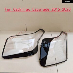 キャデラック エスカレード 2015-2019 フロント ヘッドランプ カバー クリアマスク フロント ヘッドライト レンズ シェルカバー - 2pcs for pair light