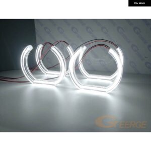 BMW E46 コンバーチブル クーペ プレ LCI 2001 2002 2003 キセノン ヘッドライト 超高輝度 DTM スタイル LED エンジェルアイ ハローリング デイライト - DTM U Style