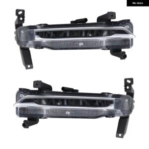 605000508AA CHERY TIGGO 8 PRO PLUS フロント バンパー LED フォグランプ デイタイム ランニングライト シグナルランプ 自動車 外装 アクセサリー - Left and Right