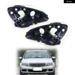 メルセデス ベンツ W204 C クラス C180 C200 C260 C300 2008 - 2010 車用 ヘッドライト バックハウス ヘッドライト ベース ハウジング - 2pcs for pair light
