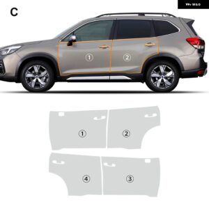 8.5ミル スバル フォレスター 2019-21 ペイントプロテクションフィルム クリアブラ PPF 傷防止 プレカット カーボディフィルムカバー - doors film