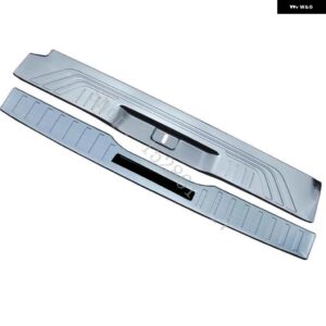 カーアクセサリー メルセデス VITO V クラス W447 2016 2017~2024 ステンレス カーゴ トランク エッジプロテクション リア バンパー プロテクター 有効 - c