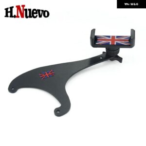 車用 ブラケット MINI COOPER F55 F56 F54 F57 F60 CLUBMAN COUNTRYMAN アクセサリー オートフォン ホルダー 車用携帯電話 マウント - F60 Red