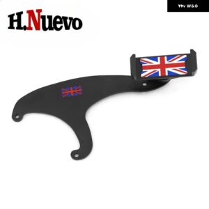 車用 ブラケット MINI COOPER F55 F56 F54 F57 F60 CLUBMAN COUNTRYMAN アクセサリー オートフォン ホルダー 車用携帯電話 マウント - F54 F55 F56 Red